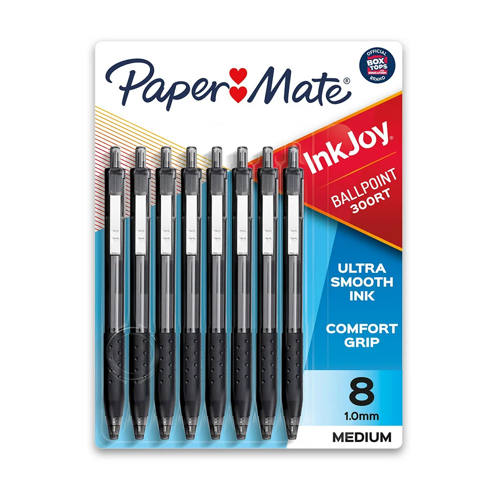 Superior Paper Mate Ink Joy 300RT Ballpoint Pens Comfort Grip Medium 8 Ea Professional