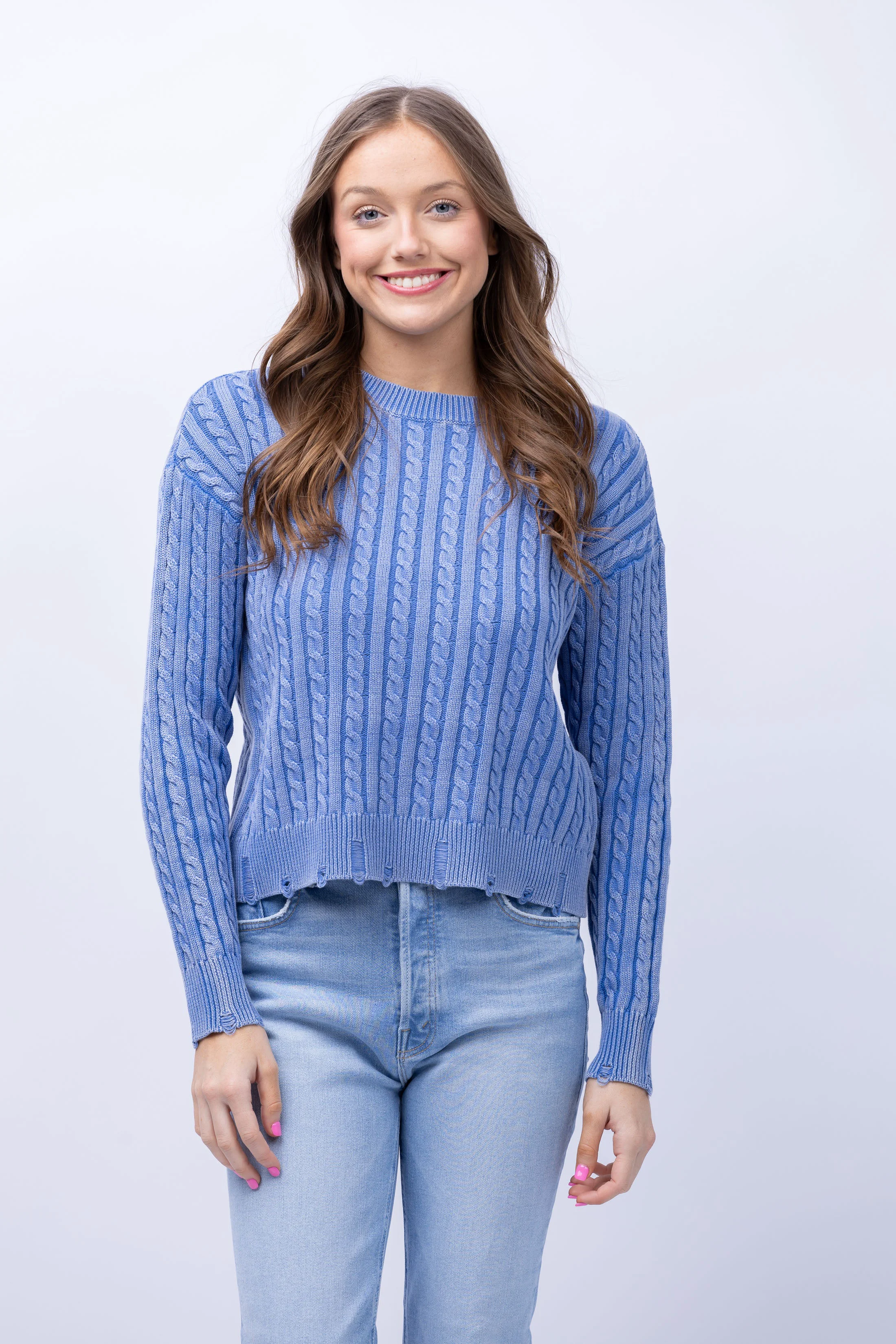 Authentic Elliott Lauren Sweater in Denim Luxury