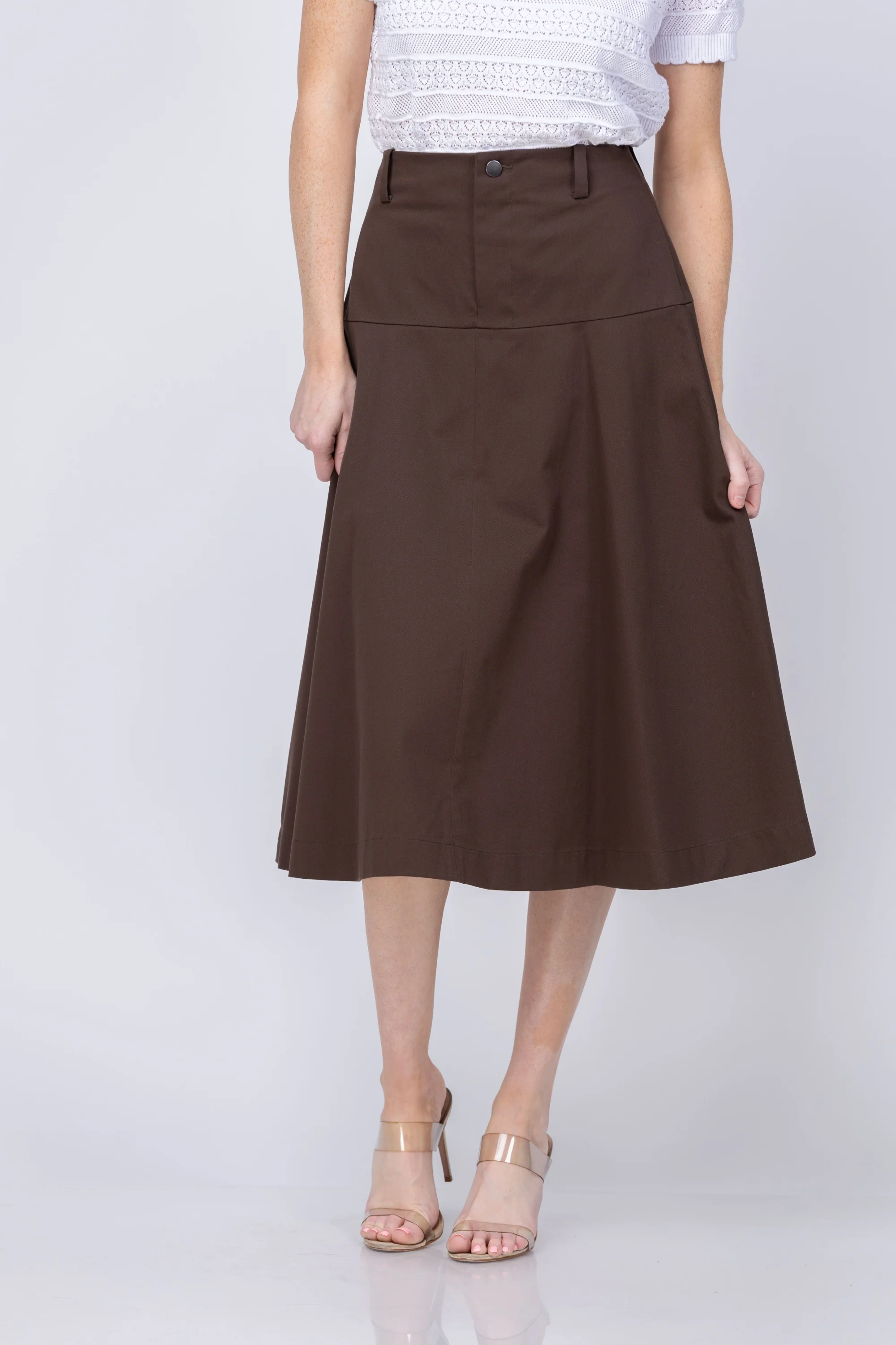 Comfortable Vince Utility Full Skirt in Willow Long-Lasting