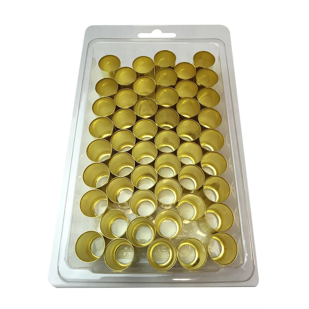 Reusable 50 Pack Brass Ferrules 0.500 Inch I.D x 1.0 Inch for Air Hose Crimp Practical