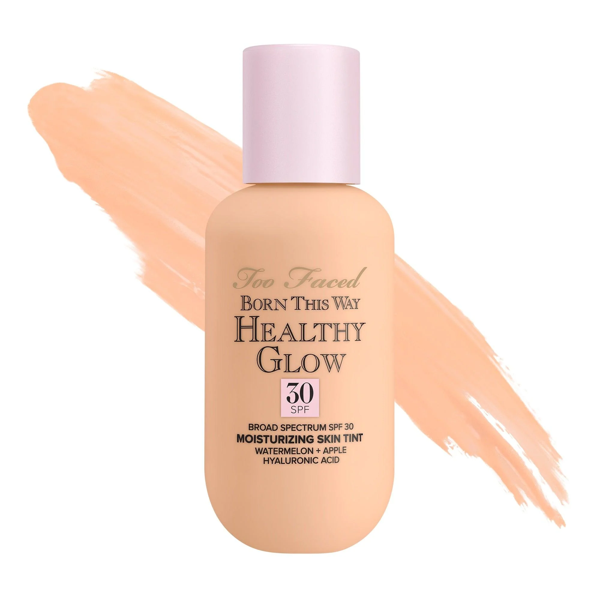 Trendy Too Faced Born This Way Healthy Glow Skin Tint Foundation Nude Smooth