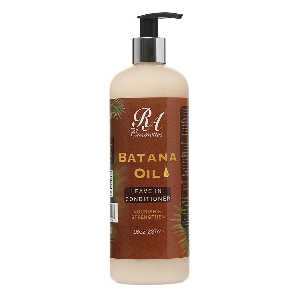 Trusted RA Cosmetics Batana Oil Leave In Conditioner Nourish Strengthen and Repairs Damaged Hair 16Oz 237ml Environmentally Friendly