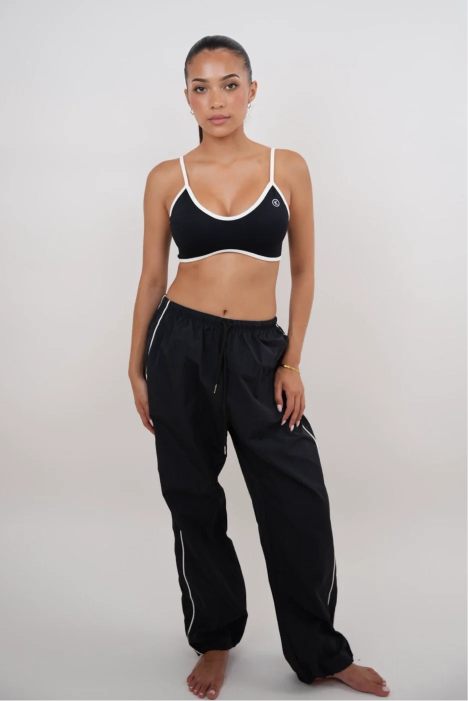 Recyclable I Accept Change with Grace Black Versatile Relaxed Fit Pant