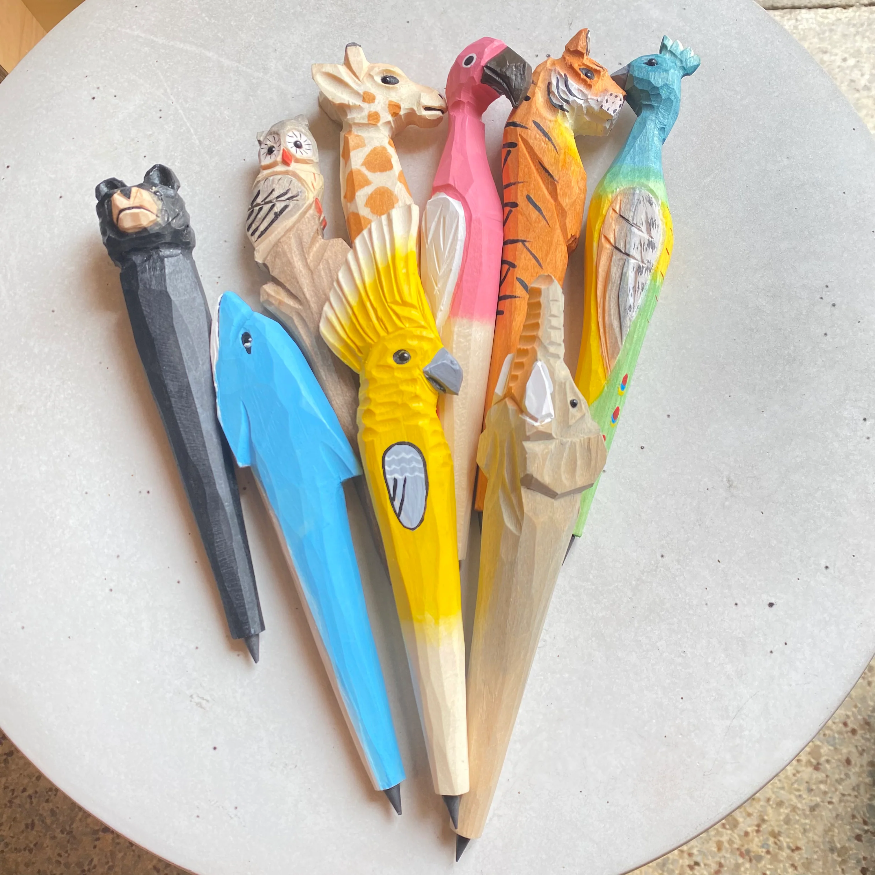 Fast Wooden Animal Ending Pencil Artisan