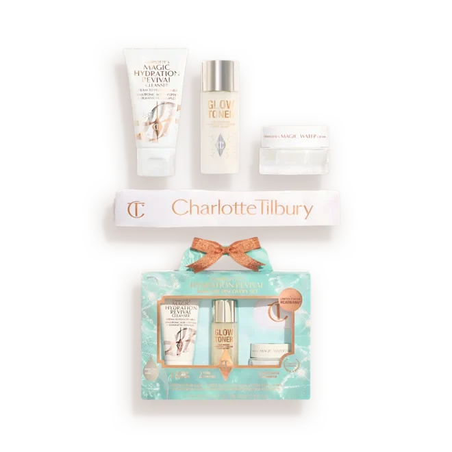 Breathable CHARLOTTE TILBURY CHARLOTTE S HYDRATION REVIVAL SKINCARE DISCOVERY SET TRAVEL SIZE SKINCARE KIT Trendy