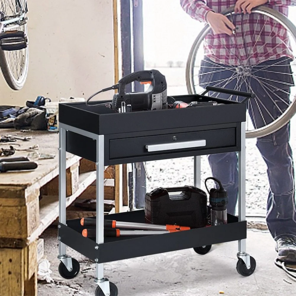 Versatile Heavy Duty Rolling Mobile Utility Tool Box Cart Selected