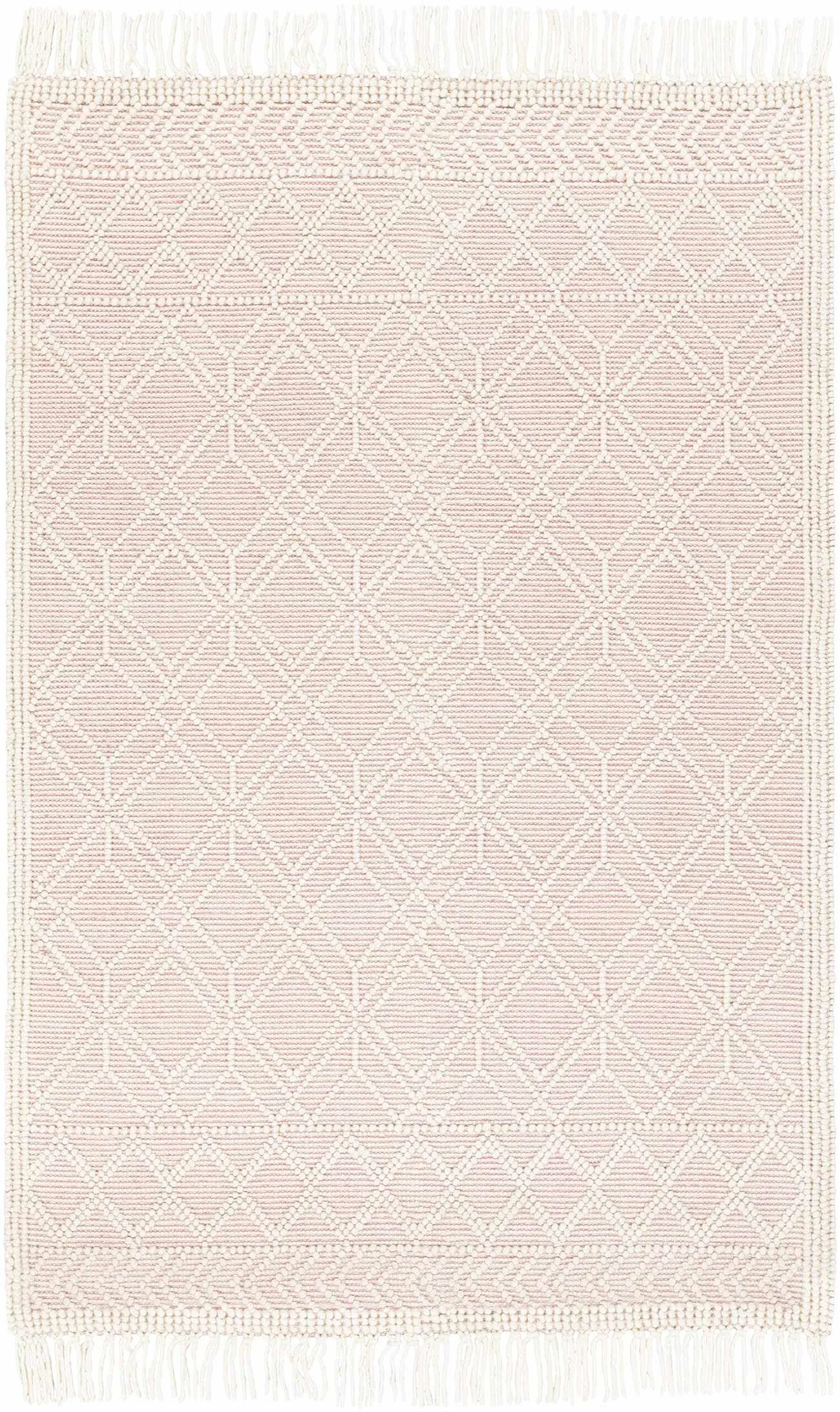 Carefully Designed Ramsbury Soft Pink Wool Rug - Proven