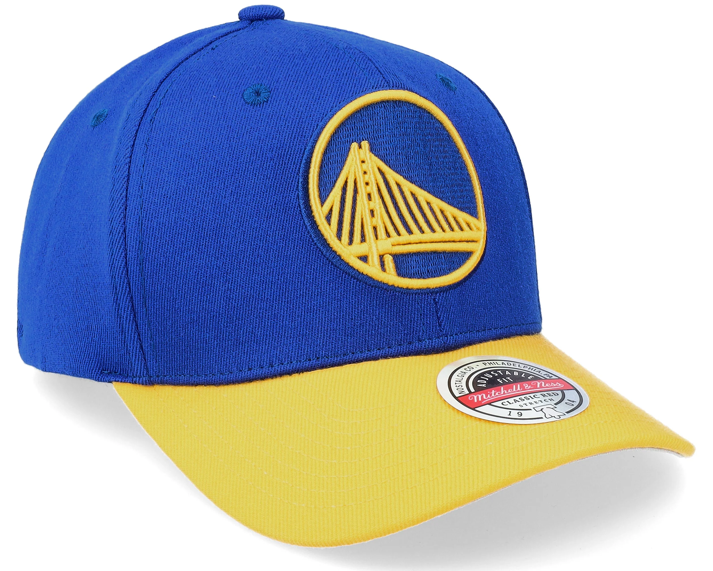 Reusable Mitchell Ness Men's NBA Team 2 Tone 2.0 Stretch Snapback NBA Warriors Snapback Caps Powerful