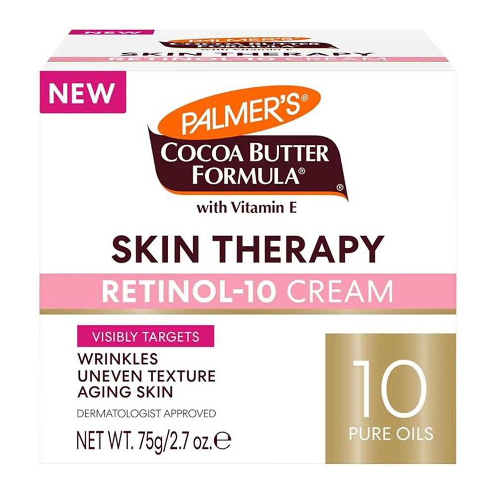 Verified Palmers Cocoa Butter Retinol 10 Moisturizer Face Cream Skin Therapy Reduce Fine Lines and Uneven Skin Tone 2.7Oz 75g