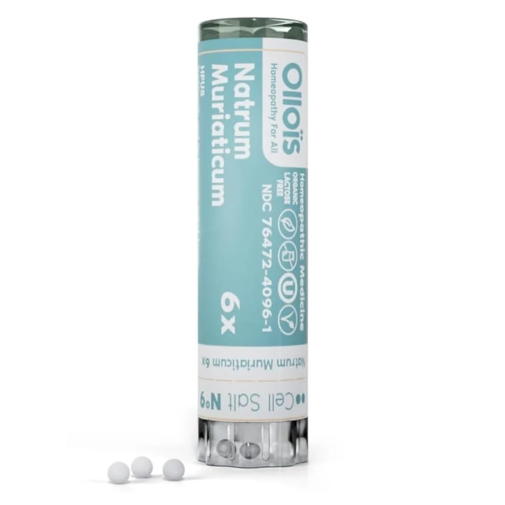 World-Class Ollois Organic Natrum Muriaticum 6X Helps Relieve Symptoms Associated with General Colds 80 Pellets 1Ea Eco-Friendly