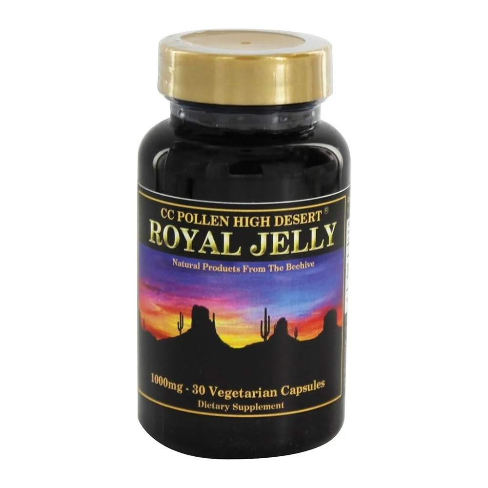 First-Class CC Pollen High Desert Royal Jelly 1000 Mg Vegetarian Capsules 30 Ea Authentic