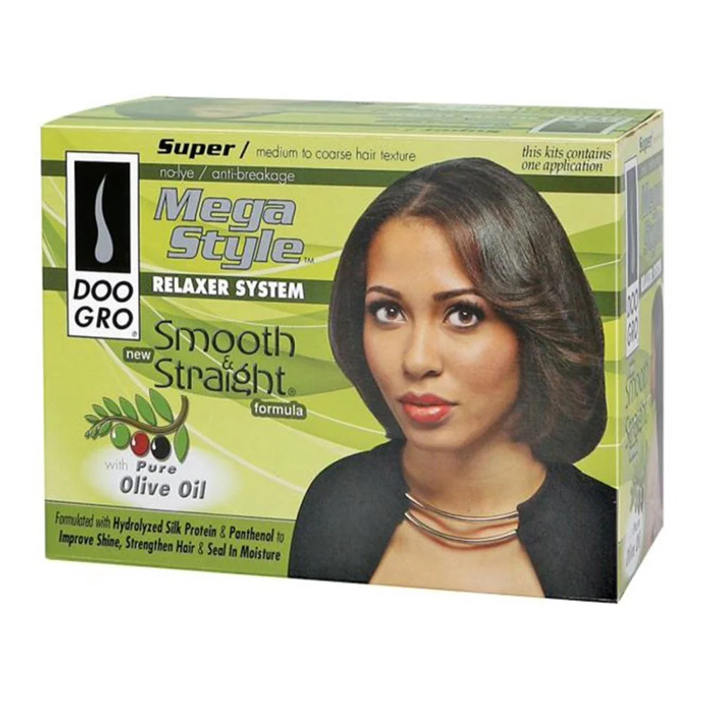 Eco-Friendly Doo Gro Relaxer Kit Super with Olive Oil 1 Kit Professional