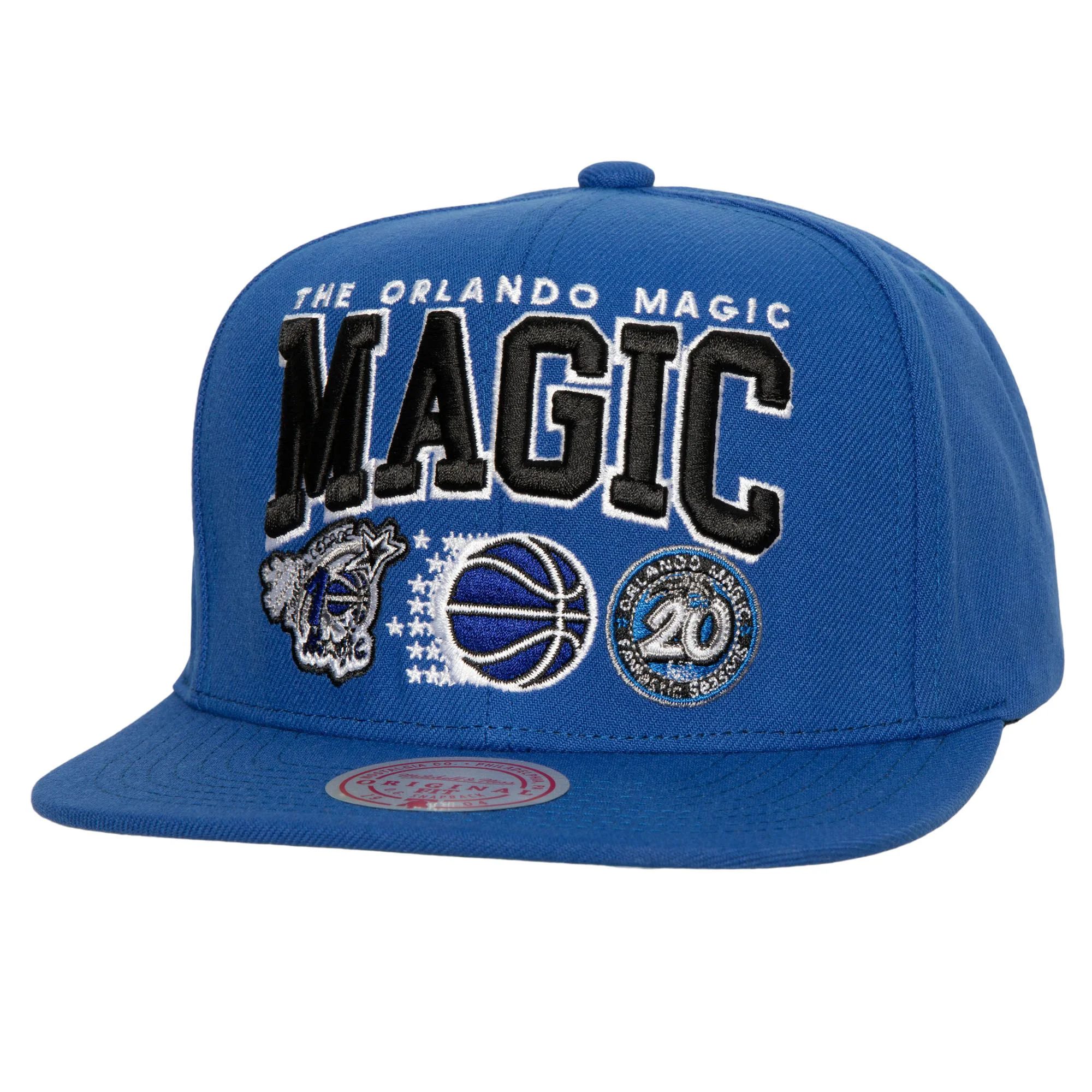 Smooth Mitchell Ness Men's NBA Champ Stack Snapback Hwc Snapback Caps Pure