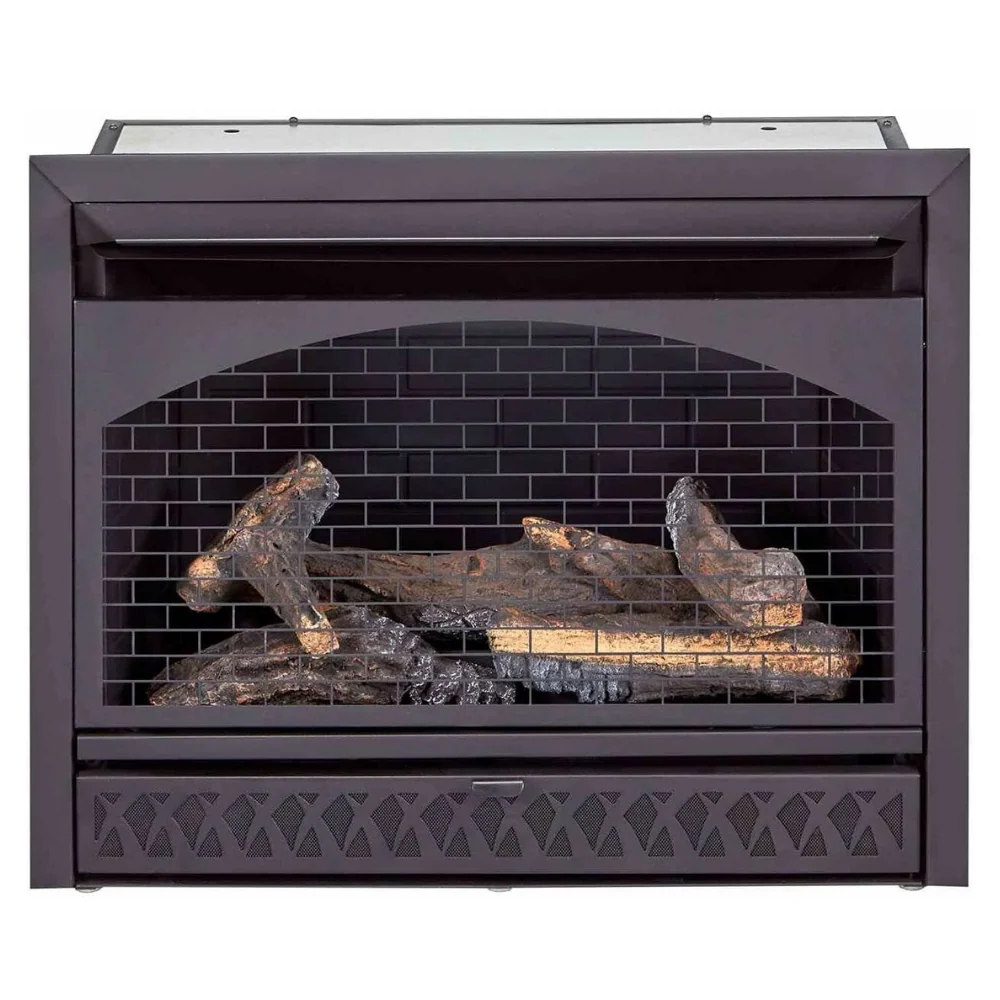 Safe Modern Standing Ventless Gas Fireplace Insert 26 000 BTU Exclusive