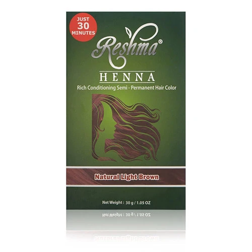 Advanced Natural Light Brown 30 Minute Henna Hair Color by Reshma 7 Oz Quality