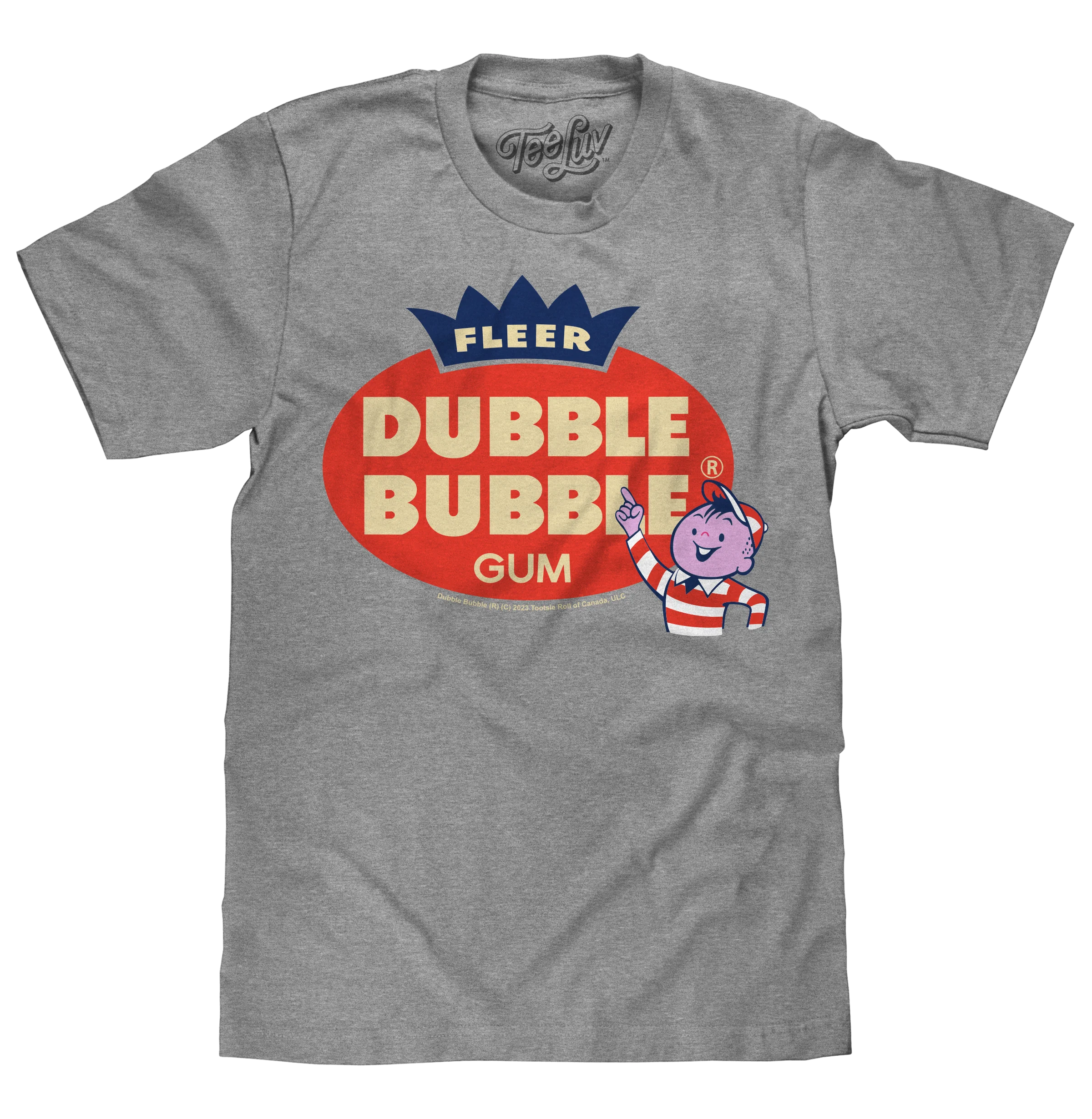 Consistent Fleer Dubble Bubble Gum T-Shirt - Athletic Gray Heather Contemporary