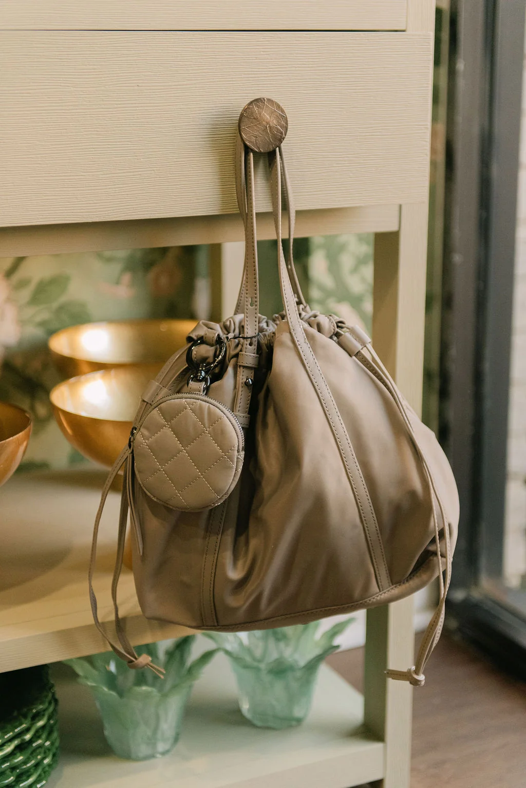 Solid MZ Wallace Small Waverly Tote Handbag in Sable Original Design