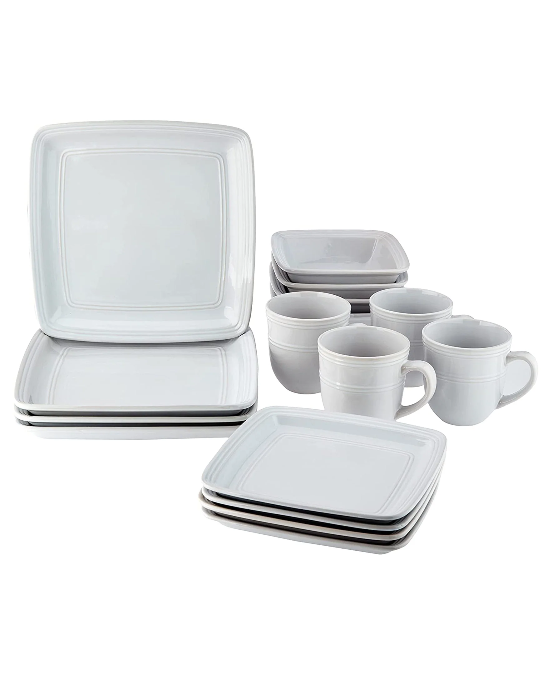 Organic Jay Companies Madelyn Square 16-Piece Dinner Set Carefully Designed