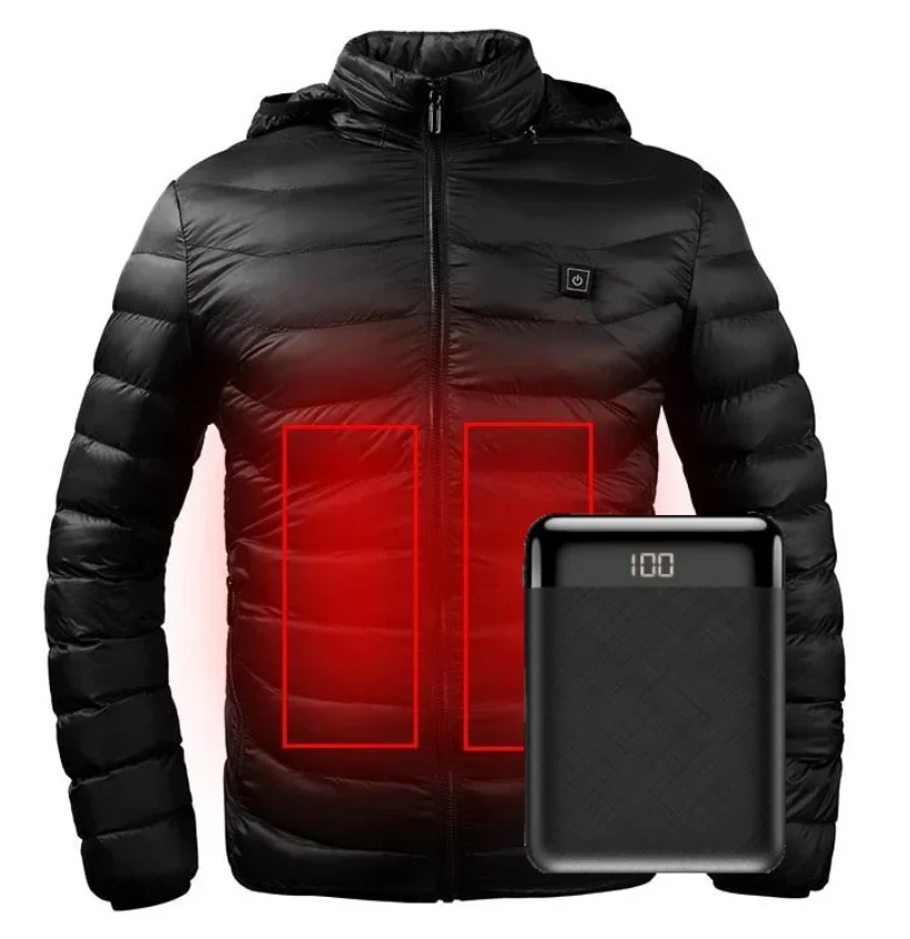 Carefully Designed Snap On Heated Electric Jacket Battery Operated Reusable