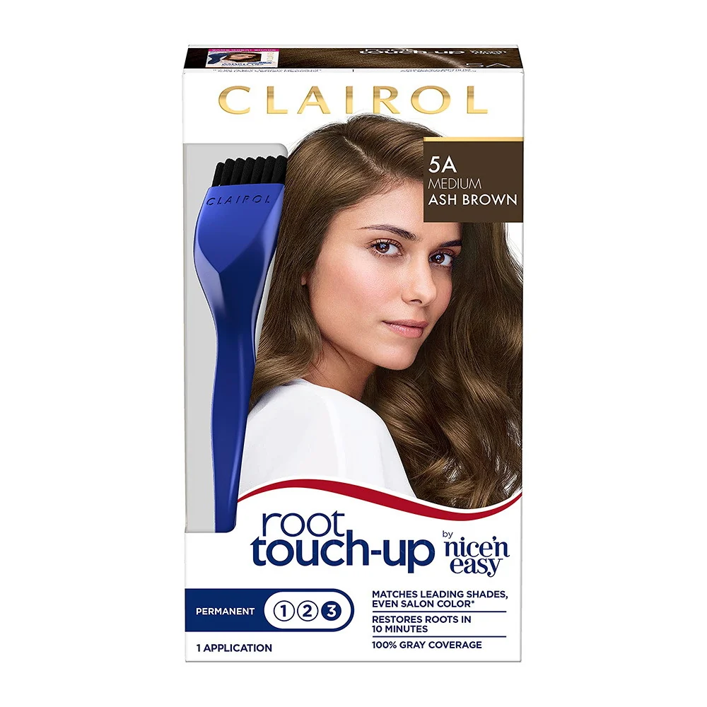 Stylish Root Touch Up Permanent Hair Color 5A Medium Ash Brown By Clairol Nice N Easy 1 Ea Fashionable