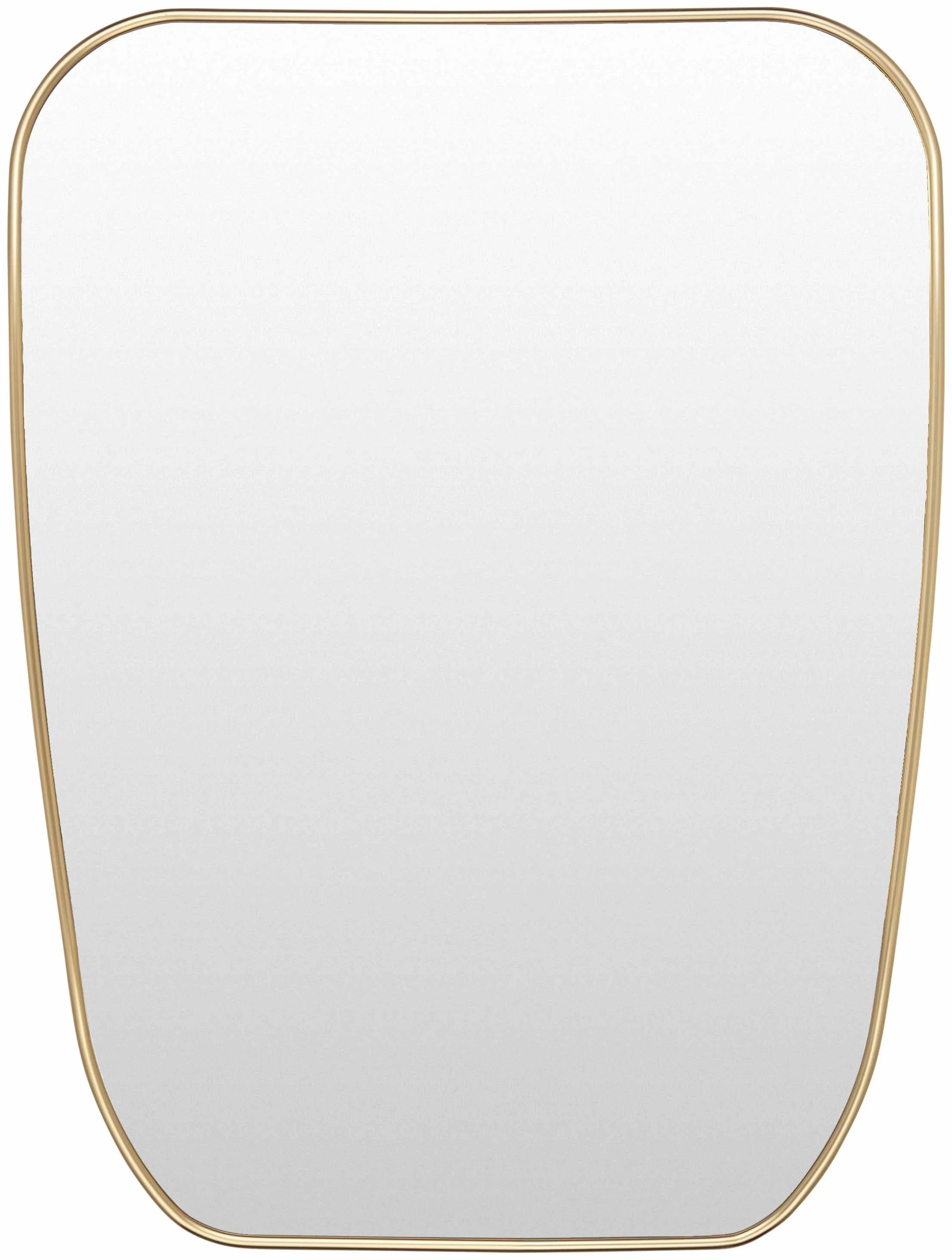 Responsible Orbassano Gold Frame Round Mirror - Dependable