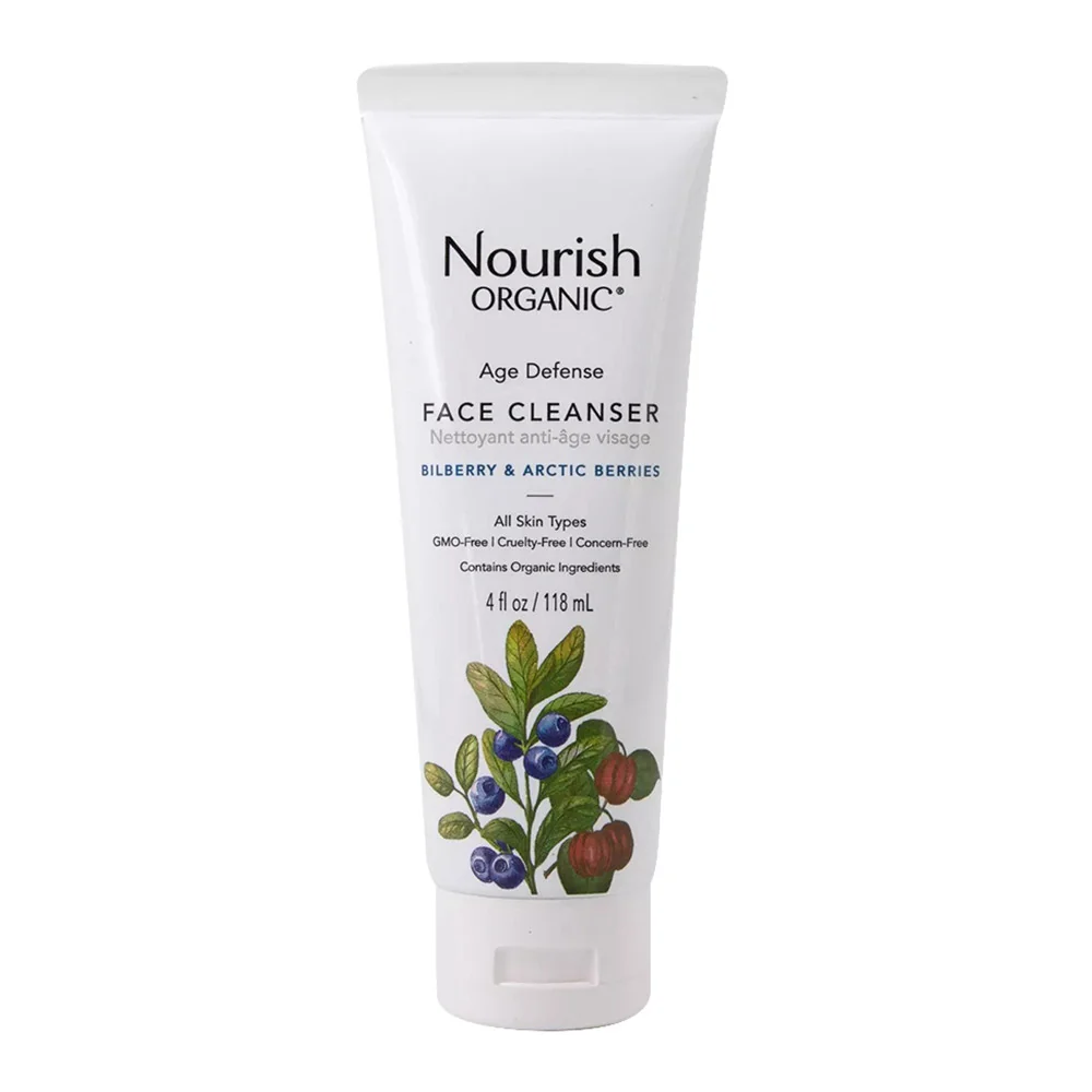 Authentic Nourish Organic Age Defense Face Cleanser Bilberry and Arctic Berry 4 Oz Reliable