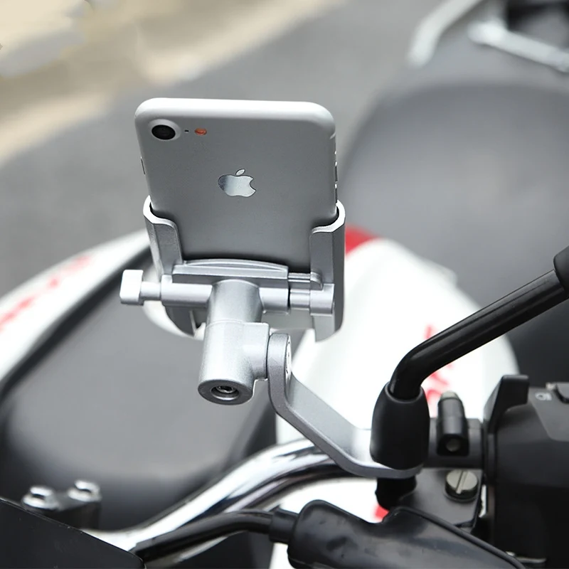 Environmentally Friendly Motorcycle Cell Phone Holder Handlebar Mount Aluminum Alloy Effective