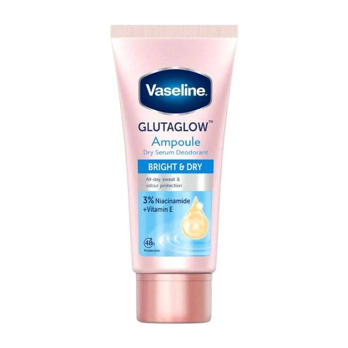 Certified VASELINE GLUTAGLOW AMPOULE ULTRA BRIGHT AMPOULE DRY SERUM DEODORANT 3 NIACINIMDE VITAMIN E Smart