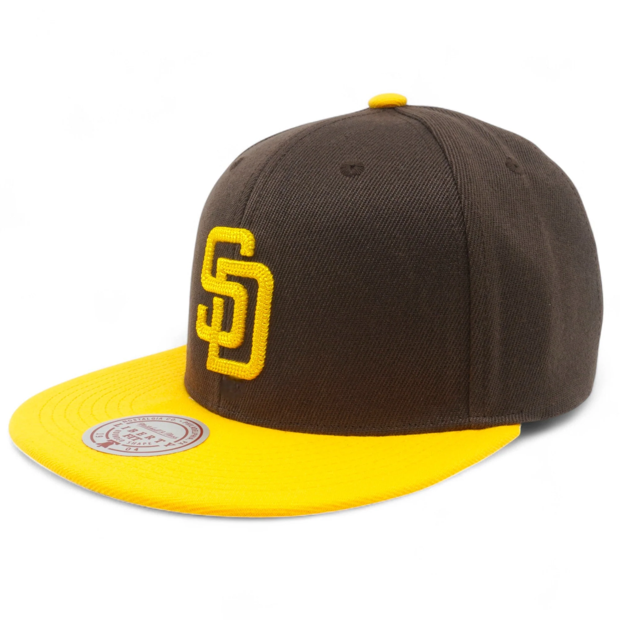 Advanced Mitchell Ness Men's MLB Jump Off Snapback Padres Snapback Caps High-End