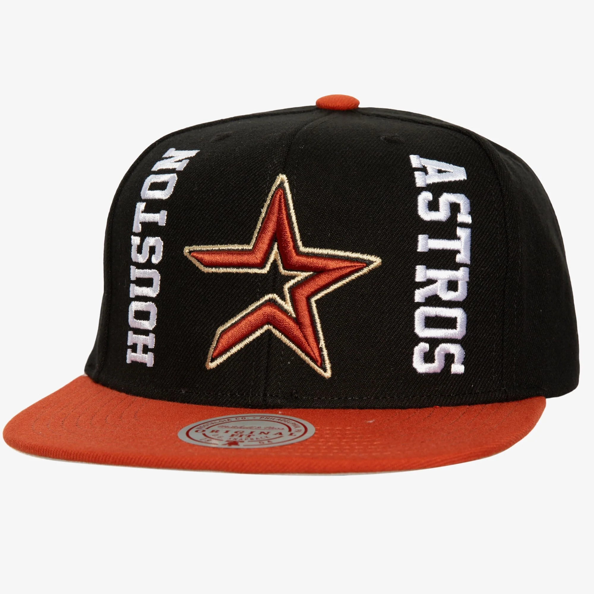 Unique Mitchell Ness Men's MLB Banners Up Snapback Coop Astros Snapback Caps Carefully Designed