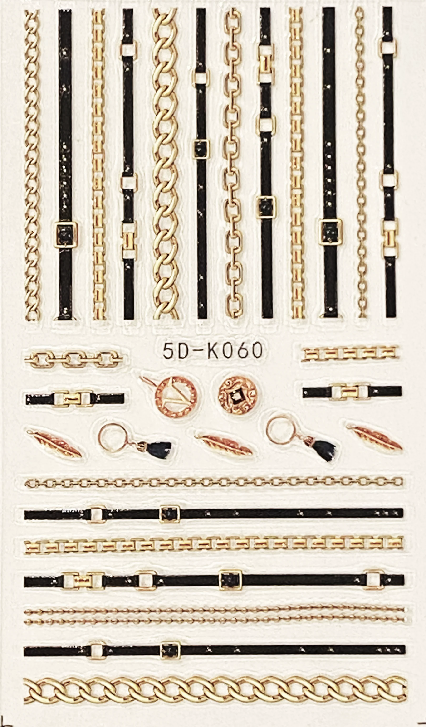 Lightweight 5D Textured Decals - CHAINS BELTS K 060 Contemporary