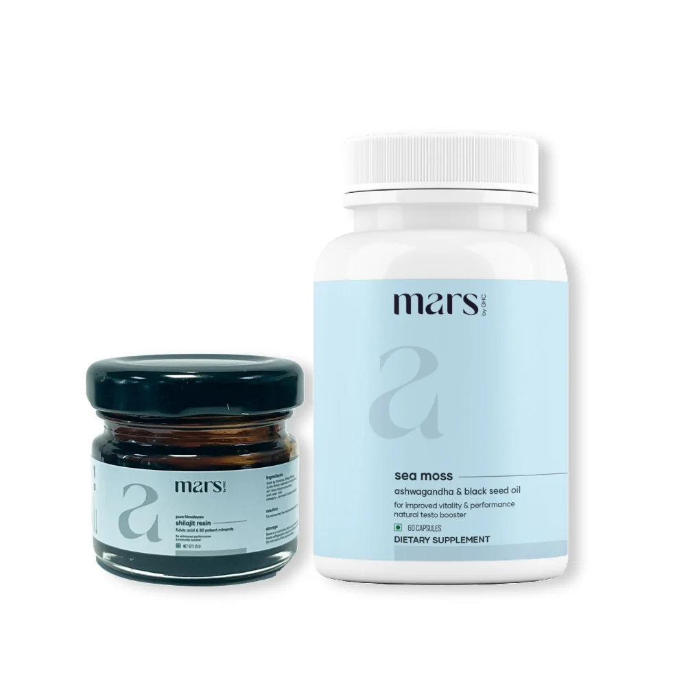Proven Vitality Booster Combo Pure Himalayan Shilajit Resin Natural Sea Moss Caps Exclusive
