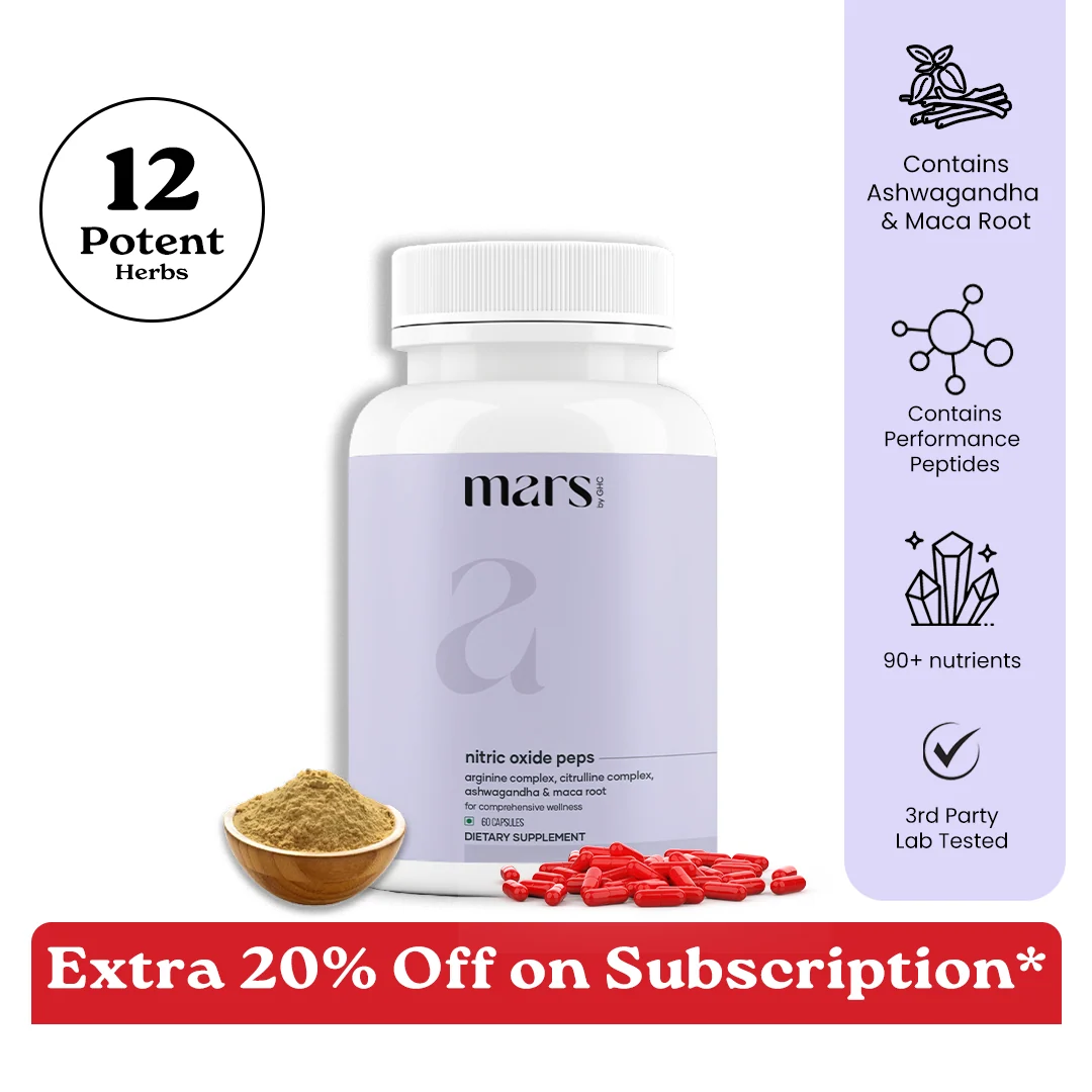 Crafted Mars Nitric Oxide Growth Hormones Peps for Muscle Gain Blood Flow Performance Excellent