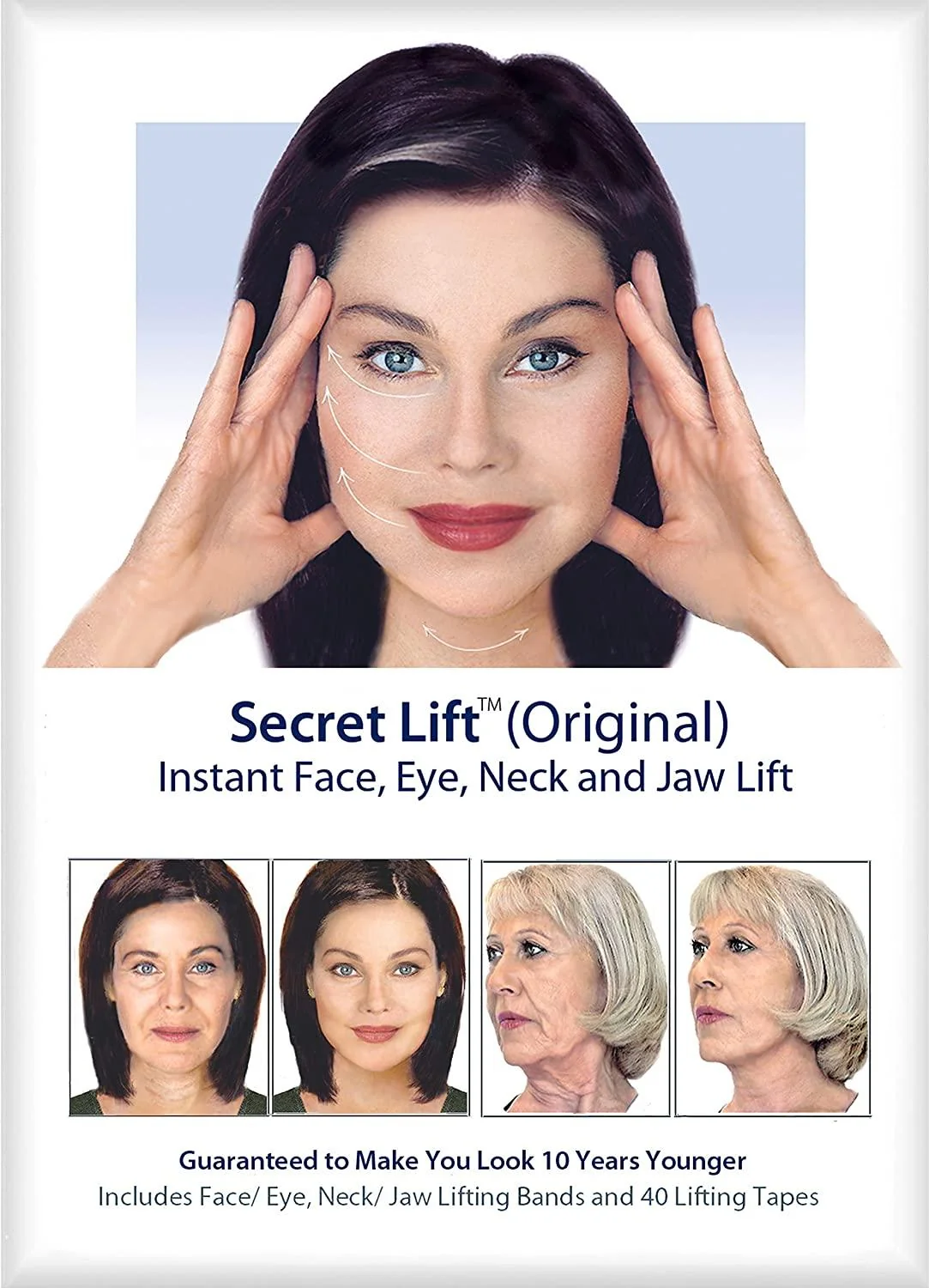 Luxury Secret Lift - Cosmesearch Instant Face Neck And Eye Lift Dark And Light Hair Versatile