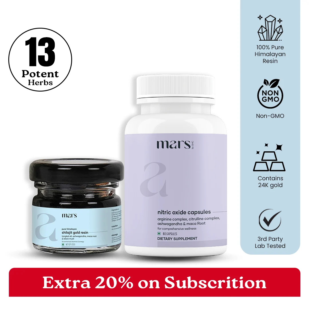 Genuine Mars Nitro Boost - Pure Himalayan Shilajit Gold Resin Nitric Oxide Capsules Innovative