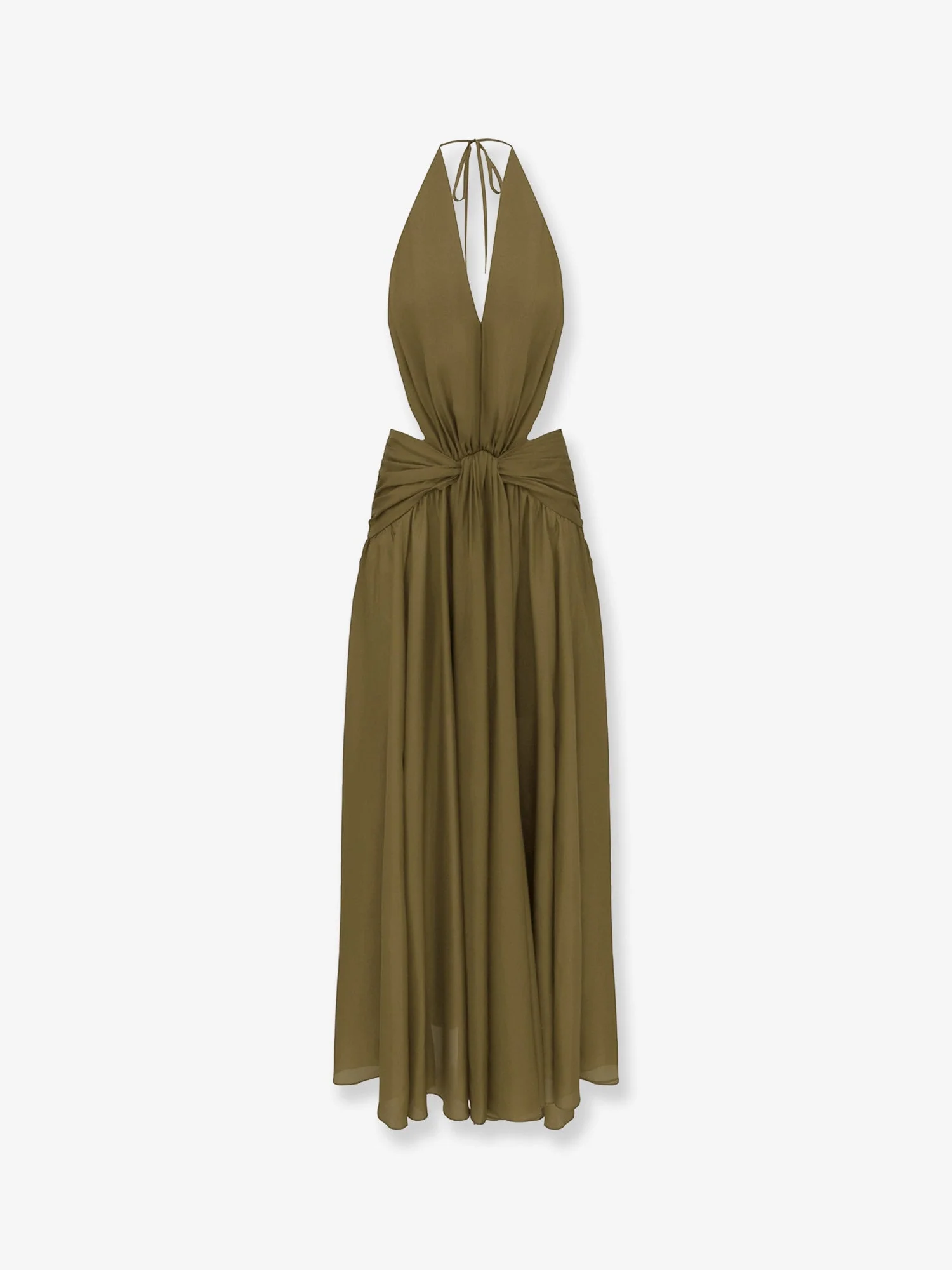 Artisan Dress Indra Silk Green Carefully Designed