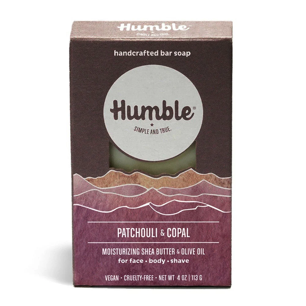 Genuine Humble Moisturizing Bar Soap Patchouli And Copal 4 Oz Easy-to-Use