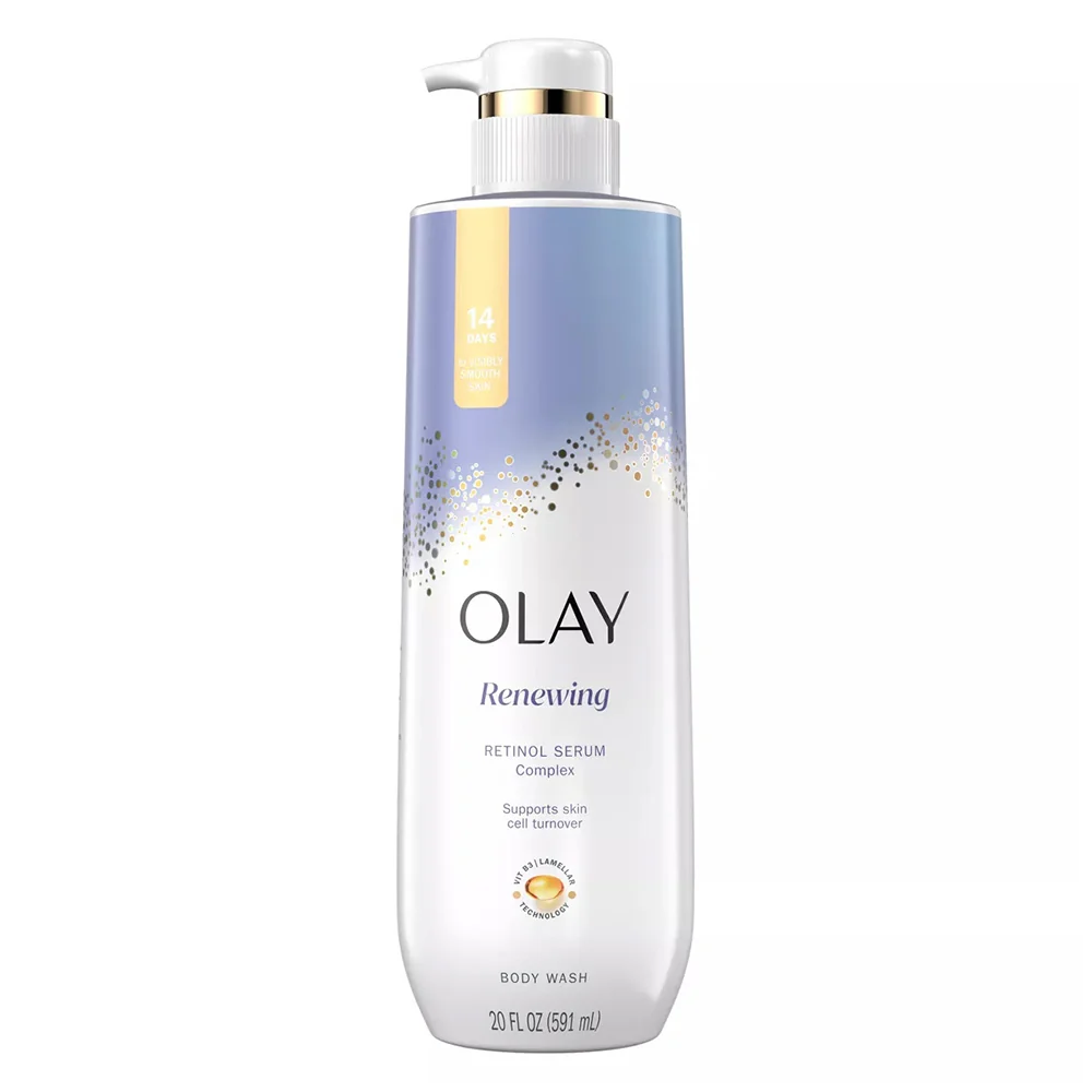 Top-Quality Olay Renewing Retinol Serum Skincare Moisturizes to Renew your Skin Body Wash 20Oz 591ml Practical