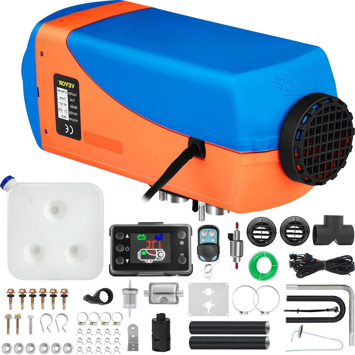 Selected Powerful Portable RV Diesel Parking Air Heater 8KW Crafted