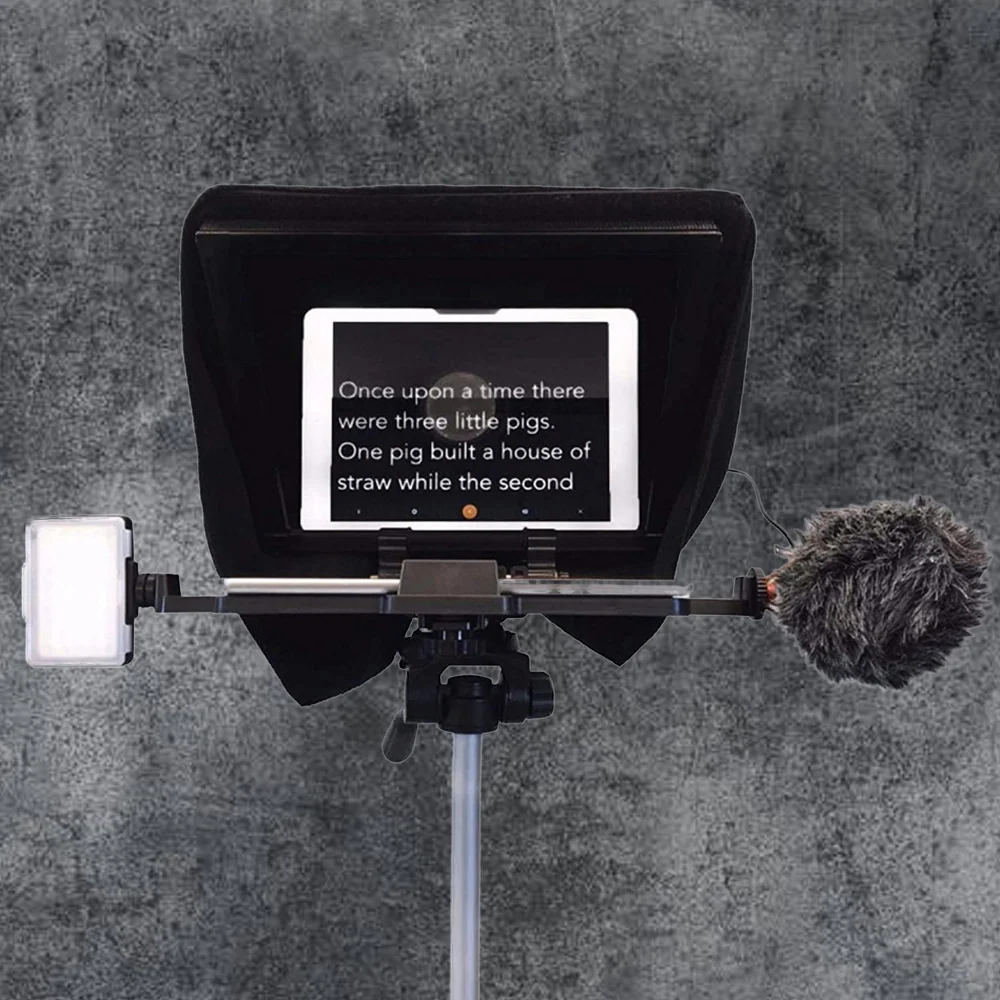 Contemporary Universal Compact Cue Parrot iPad Teleprompter With Beam 12.9 Reusable