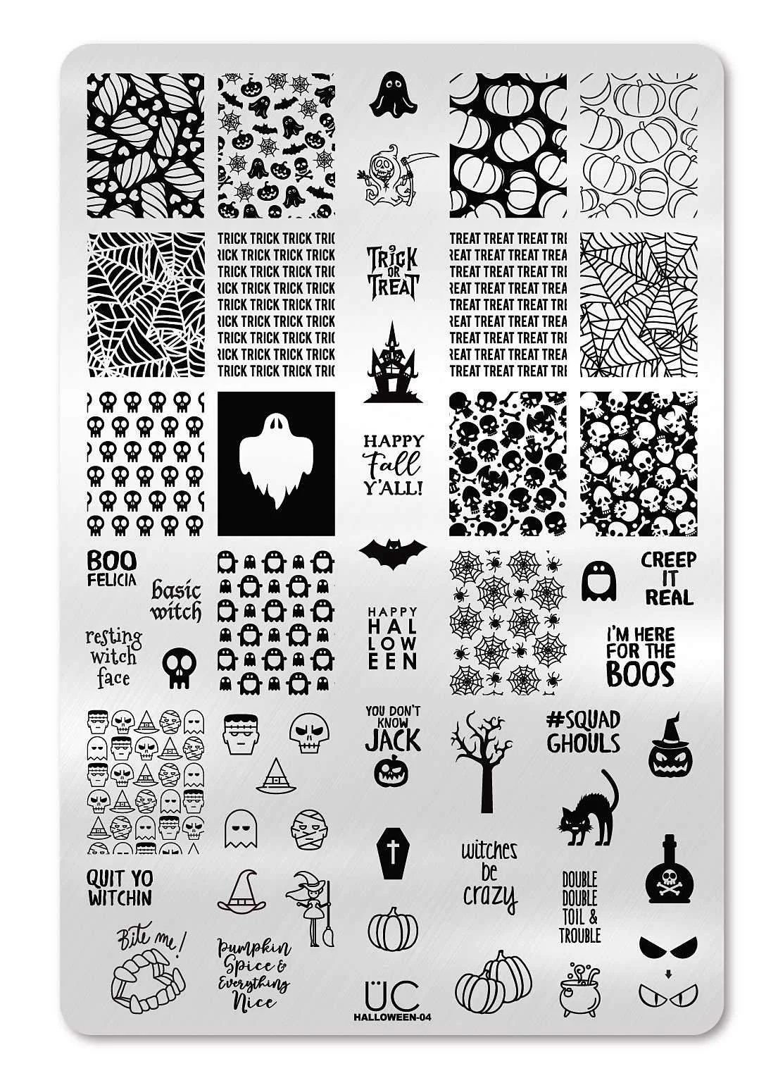 User-Friendly Halloween 4 - Uber Chic Stamping Plate Consistent