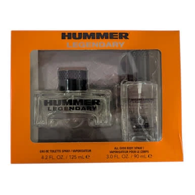 Sophisticated Hummer Legendary 2 Pcs Set for Men 4.2 Eau De Toilette Spray 3 Oz Body Spray Secure