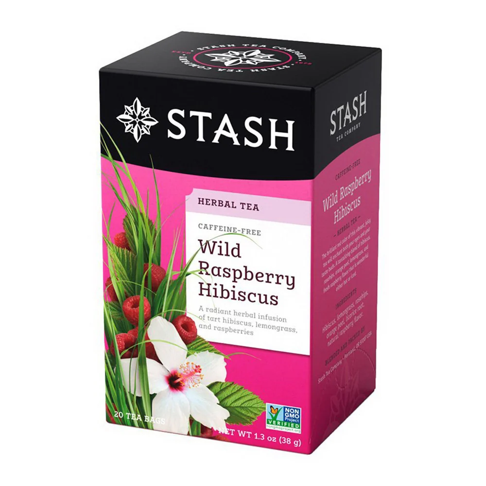 Advanced Stash Wild Raspberry Hibiscus Herbal Tea Bags 20 Ea 1.3 Oz Stylish