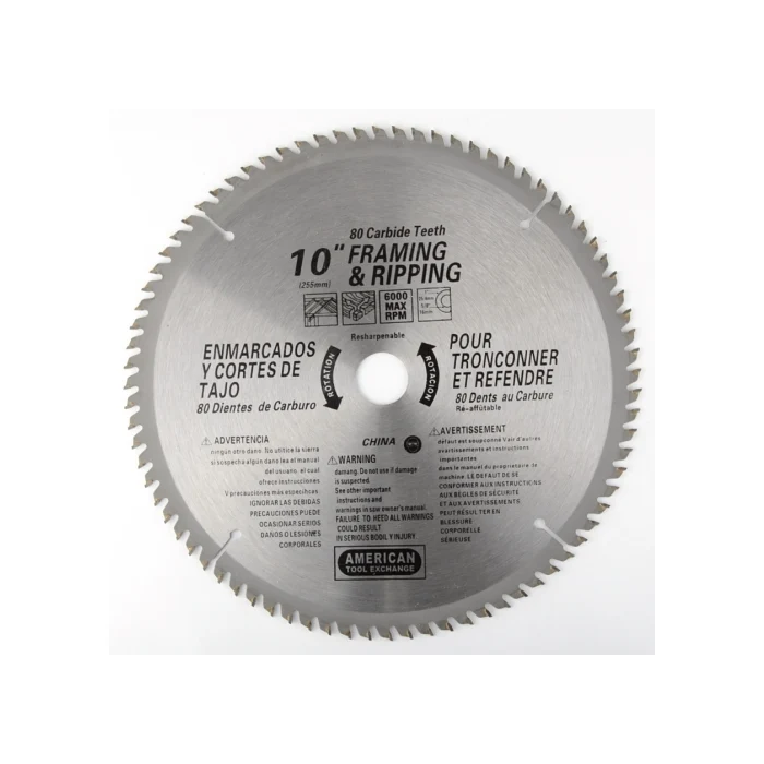 Fashionable 10 80 Tooth Carbide Tip Wood Tipped Circular Round Power Saw Blade Modern