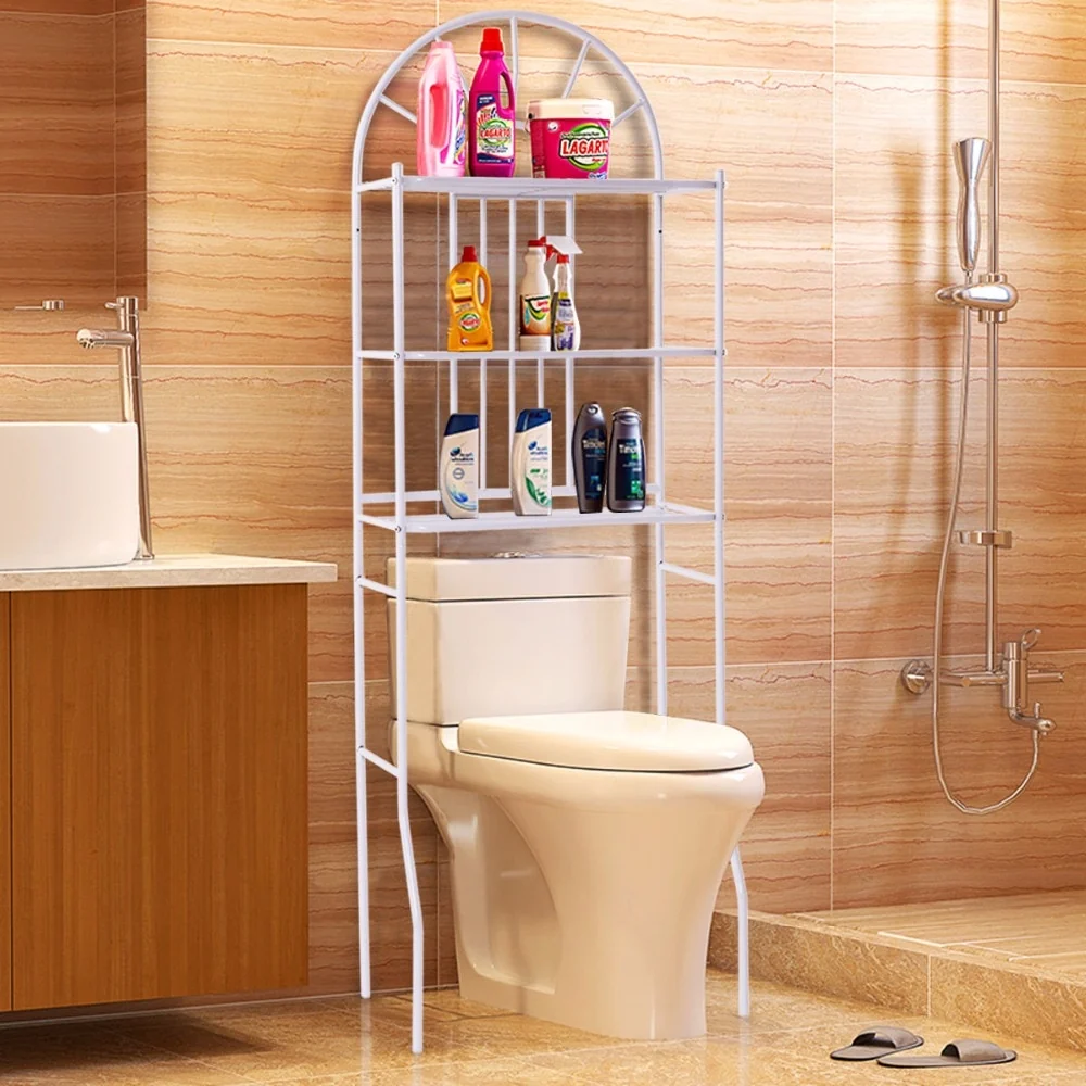 First-Class Large Over The Toilet Bathroom Space Saver Storage Shelf Breathable