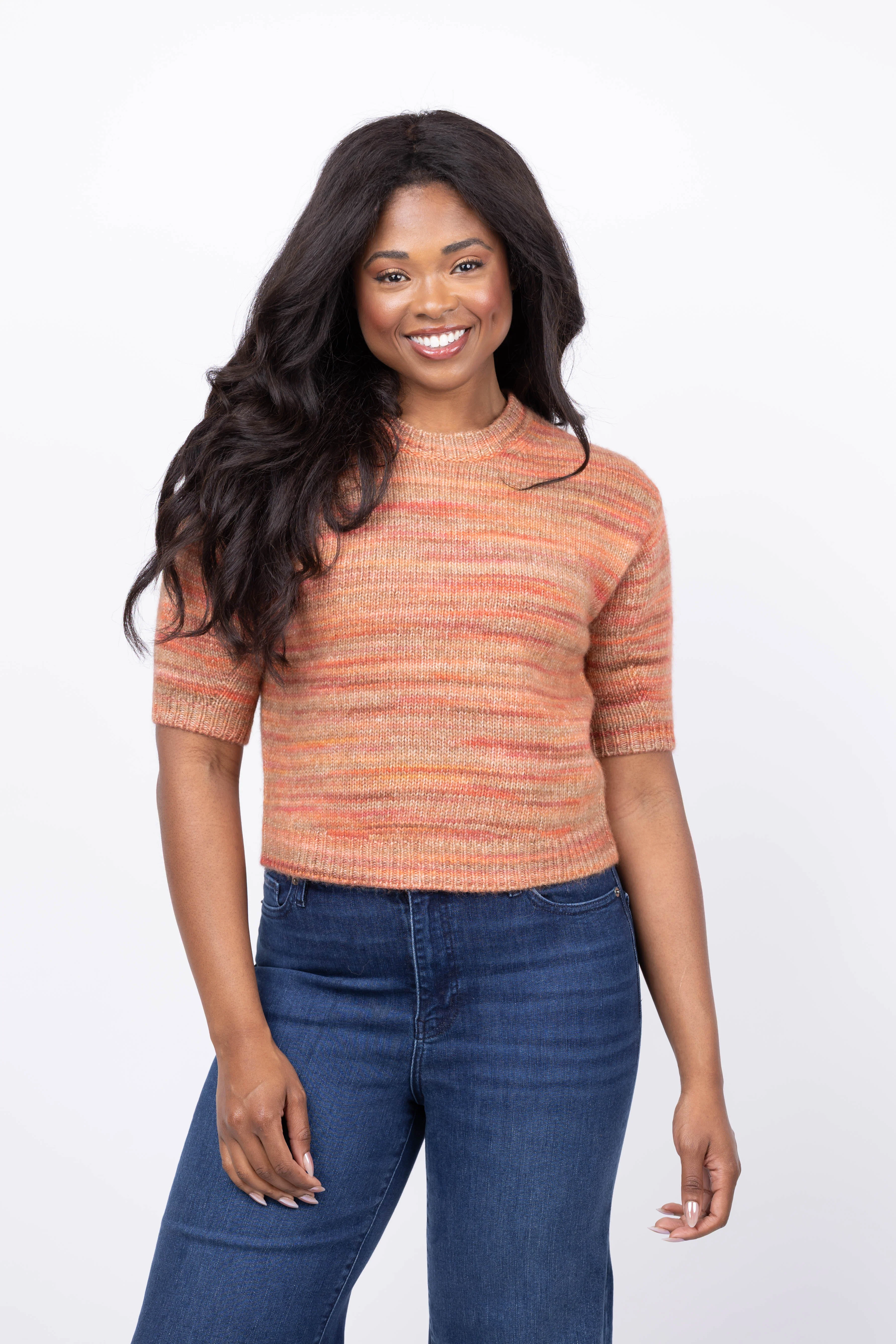 Casual Tanya Taylor Anne Sweater in Paprika Sunset Reusable