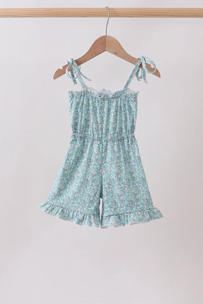 Fast Green Floral Jumpsuit Environmentally Friendly