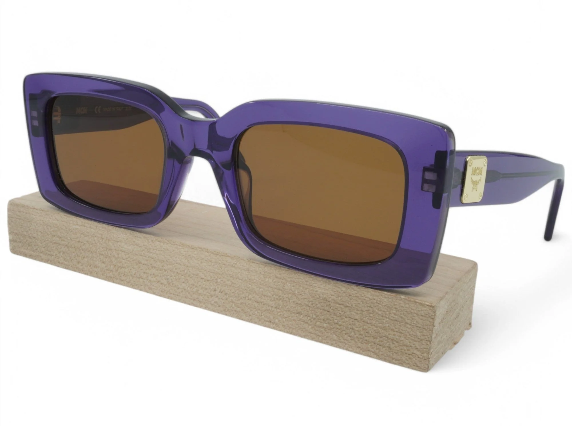 Sustainable Mcm Women's Rectangle Sunglasses Natural