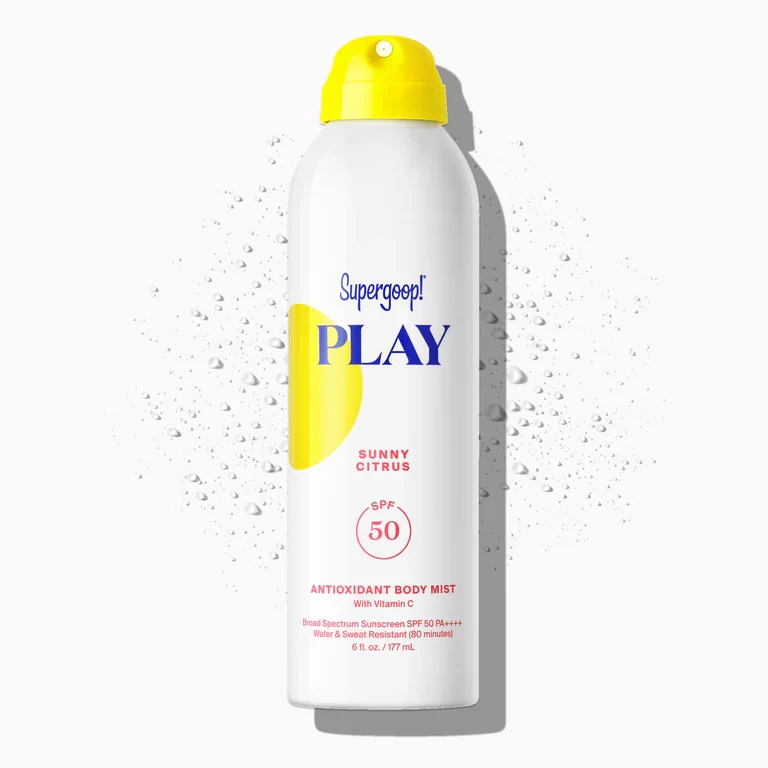 Classic Supergoop PLAY Antioxidant Body Mist SPF 50 Sunny Citrus Trusted