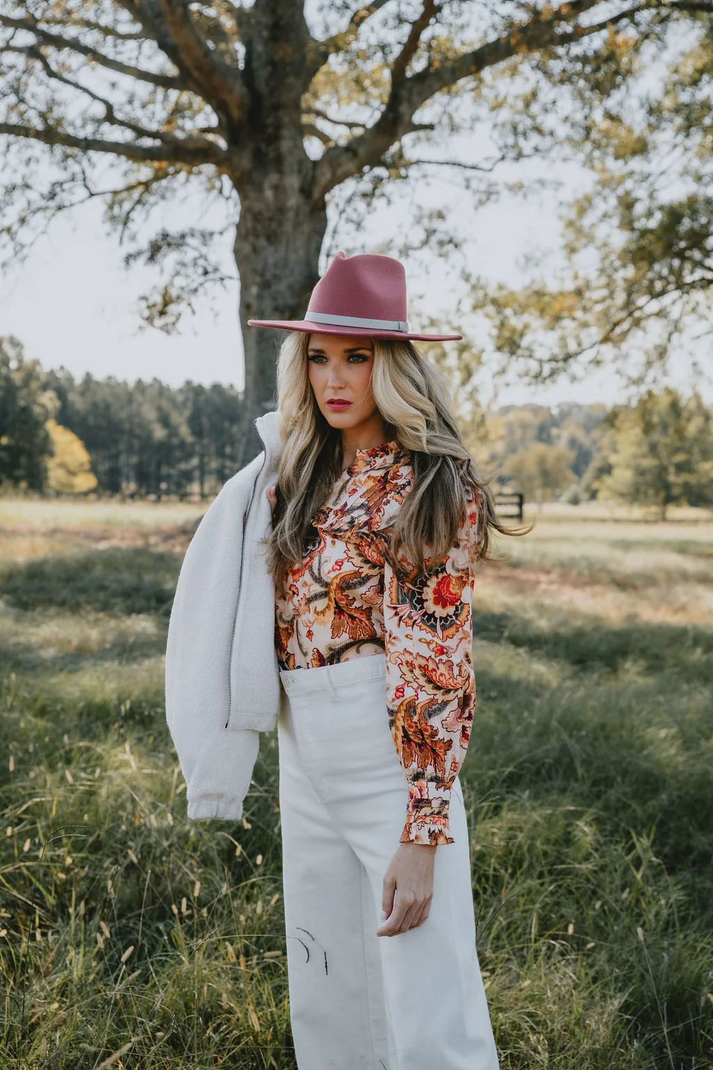 Verified Love The Label Tallulah Top in Fiona Floral Green